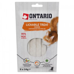 ONTARIO Lickable treat Chicken 5x14g laižomas skanėstas katėms su vi&scaron;tiena