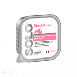 DRN Solo Maiale 100g ir 300g (Kiauliena) konservai &Scaron;unims ir katėms - Produkto Svoris 100g x 16vnt.