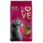 My Love visavertis sausas pa&scaron;aras suaugusioms katėms su vi&scaron;tiena, jautiena ir daržovėmis 900g