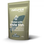 Naturea Pouch Chicken & White Fish konservai katėms su vi&scaron;tiena ir balta žuvimi 85g