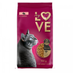 My Love visavertis sausas pa&scaron;aras suaugusioms katėms su triu&scaron;iena 900g