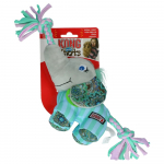 KONG Knots Carnival Elephant S/M patvarus pliu&scaron;inis žaislas &scaron;unims su virvėmis