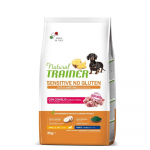 Trainer Sensitive Adult Mini No Gluten RABBIT sausas maistas mažų veislių &scaron;unims su triu&scaron;iena 2kg