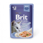 Brit Premium Delicate Salmon in Jelly konservai katėms la&scaron;i&scaron;os filė&nbsp;drebučiuose