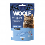 Woof Wildcat Snack Oily Fish skanėstas katėms su žuvimi, 50g