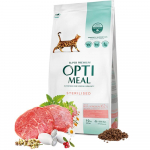 Optimeal Sterilised Beef&Sorghum sausas pa&scaron;aras  sterilizuotoms katėms su jautiena ir sorgo žolelėmis 10kg