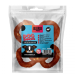 Bubu Pets rawhide ring with lamb 500g - buivolo oda apvynioti ėrienos mėsos žiedai, 10cm