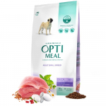 Optimeal Small Breed Duck sausas maistas mažų veislių &scaron;unims su antiena, 12kg