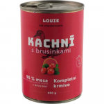Louie &ndash; vieno baltymo konservai &scaron;unims su antiena ir spanguolėmis, 400 g