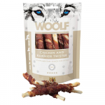 WOOLF Chicken and Rawhide Twister skanėstai &scaron;unims su vi&scaron;tiena
