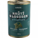 Louie &ndash; konservai &scaron;unims su kalakutiena, la&scaron;i&scaron;a ir dilgėlėmis, 400 g