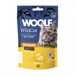 Woof Wildcat Snack Chicken skanėstas katėms su vi&scaron;tiena, 50g