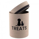 Sandarus skanėstų laikymo indas &bdquo;Dog Fantasy EcoStyle&ldquo;, smėlio spalvos - Produkto Tūris 2300ml