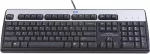 HP 701429-061 klaviatūra USB QWERTY itali&scaron;ka juoda, sidabrinė