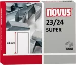 Segtukai NOVUS 23/24, juostelė po 1000 vnt., tinka suderinamiems segtuvams