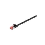Wentronic Goobay CAT 6 plok&scaron;čiasis jungiamasis laidas, U/FTP, juodas, 0,5 m &ndash; varinė medžiaga (94230)