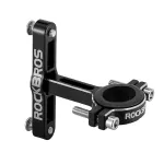 ROCKBROS KS-416 aliumininis reguliuojamas butelių laikiklio adapteris - juodas