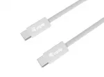 Equip 128841 USB-C &ndash; USB-C 2.0 laidas, 3 A, PD 60 W, 0,5 m, baltas