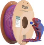 PLA MATTE DUAL 1,75 mm raudona mėlyna 1 kg ESUN 3D FILAMENT (PLA-MTD175B-RU1P1)