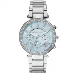 Michael Kors MK6104 Moteri&scaron;kas Rožinio Aukso Spalvos Nerūdijančio Plieno Chronografinis Laikrodis 39mm