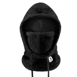 Qunature Arctic Velvet slidinėjimo balaklava, dydis M, juoda