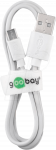 Wentronic Goobay Fast Charge Micro USB Schnellladekabel, Wei&szlig;, 1 m - Schnelllade- und Synchronisationskabel f&uuml;r Android-Ger&auml;te (Wei&szlig;) (77527)