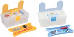 allit Aufbewahrungskoffer McPlus Clear 12.5, PP, blau aus Polypropylen, transparenter Koffer mit Klappverschluss, - 1 St&uuml;ck (416401)