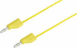 VOLTCRAFT Messleitung [Stecker 4 mm - Stecker 4 mm] 0.75 m Gelb MSB-300 (MSB-300-0.75-GB)