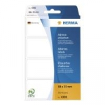 HERMA - Selbstklebende Papieretiketten - wei&szlig; - 88 x 35 mm - 250 Etikett(en) (4300)