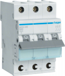 Hager MCS340. Nennstrom: 40 A. Typ: C-type, Module Menge (max): 3 Modul(e). Breite: 52,5 mm, Tiefe: 70 mm, H&ouml;he: 83,4 mm (MCS340)