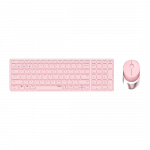 Rapoo 9750M Tastatur Maus enthalten RF Wireless + Bluetooth QWERTZ Deutsch Pink (00215376)
