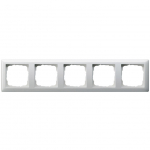 GIRA Rahmen 5-fach 021503 Standard 55 reinweiss gl&auml;nzend 021503 (021503)