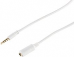 shiverpeaks BASIC-S Audiokabel, 3,5 mm Klinkenstecker - 3,5 mm Klinkenkupplung, 4-Pol, 1,0 m, stereo, Haube: - 1 St&uuml;ck (BS33111)