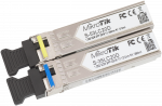 MikroTik Pair of SFP modules S-3553LC20D (S-35LC20D 1.25G SM 20km T1310nm/R1550nm + S-53LC20D 1.25G SM 20km T1550nm/R1310nm)