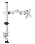 Mars Gaming MARM1W profesionalus monitoriaus laikiklis, spaustuvas, 8 kg, 33 cm (13 col.), 81,3 cm (32 col.), 100 x 100 mm, baltas