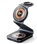 Duzzona W21 3-in-1 15W belaidis įkrovimo stovas (Qi2 sertifikuotas) juodas