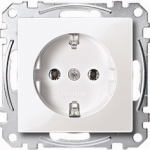 Merten MEG2301-0325. Buchsen-Typ: CEE 7/3, Unterst&uuml;tzte Stecker-Typen: CEE 7/4. Produktfarbe: Wei&szlig;, Material: Thermoplast. Eingangsspannung: 250 V, Stromst&auml;rke (maximal): 16 A (MEG2301-0325)
