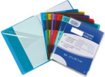 ELBA Heftschoner DIN A4, aus PVC 0,22 mm, farblos transparent, mit breiter Klappe, 210 x 297 mm - 10 St&uuml;ck (517-2INC)