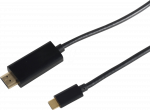 shiverpeaks SHVP BS1056185 - HDMI A Stecker> USB 3.1 C Stecker 4K schwarz 1.8m - Digital/Daten HDMI-Kabel 1,8 m HDMI Typ A (Standard) HDMI Type C (Mini) (BS10-56185)