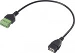 Renkforce USB 2.0 Adapterkabel[1x 2.0 Buchse A - 1x Klemmanschluss] RF-6443968 30 cm (RF-6443968)