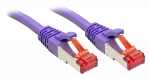 Lindy - Patch-Kabel - RJ-45 (M) - RJ-45 (M) - 30cm - SFTP, PiMF - CAT 6 - gepresst, glatt - Violett (47820)