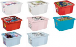 keeeper Aufbewahrungsbox karolina Mickey, 24 Liter Dreh-/Stapelbox mit Deckel, aus PP, cloudy-blue, mit - 1 St&uuml;ck (1223768424700)