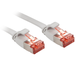 Lindy - Patch-Kabel - RJ-45 (M) bis RJ-45 (M) - 1,0m - U/FTP - CAT 6 - halogenfrei, ohne Haken - Grau (47551)