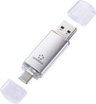 Renkforce RF-USBOS-220 USB-Stick 32 GB Silber RF-6684362 USB-A, USB-C&reg; (RF-6684362)