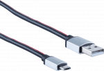 shiverpeaks BS14-50096 USB Kabel 0,9 m USB 2.0 USB A Micro-USB B Schwarz - Rot (BS14-50096)