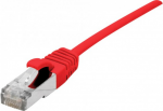 Dexlan Patchkabel Cat. 6A, S/FTP (PiMF), ultrad&uuml;nn, halogenfrei, mit Rastnasenschutz, rot, 5,0 m (858733)