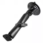 RAM Mounts Twist-Lock siurbtuvinis dvigubo rutulio laikiklis, aliuminis, juodas