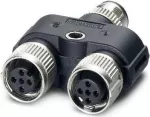 Phoenix 1403627 Kabelio adapteris M12 juodas - pilkas (1403627)