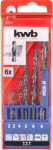 kwb 423140. Vorgesehene Verwendung: Bohrer, Bohrerart: Bohrerbit-Set, Rotating Richtung: Drehung der rechten Hand. Verpackungsart: H&auml;ngende Kiste. Anzahl der Bohrer-Bits: 6 St&uuml;ck(e) (423140)