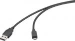 Renkforce USB-Kabel USB 2.0 USB-A Stecker, USB-Micro-B Stecker 3.00 m Schwarz RF-6830434 (RF-6830434)